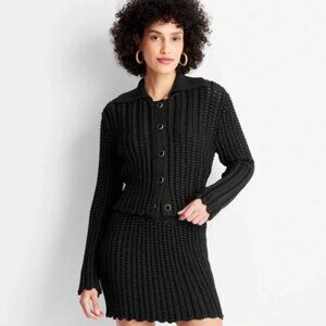 Women's Braided Button-Front Cardigan - Future Collective with Jenee Naylor